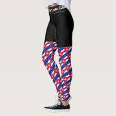 Cuba & Cuban Flag Fashion, Reise-/Sportfan Leggings (Links)