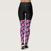 Cuba & Cuban Flag Fashion, Reise-/Sportfan Leggings (Rückseite)