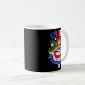 Cuba Cuban Girl Traditional Dress Trocal Flowers Kaffeetasse (VorderseiteRechts)