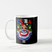 Cuba Cuban Girl Traditional Dress Trocal Flowers Kaffeetasse (Links)