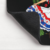 Cuba Cuban Girl Traditional Dress Trocal Flowers Mousepad (Ecke)