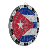 Cuba Dartboard & Cuban Flag / Spielbrett Dartscheibe (Vorderseite Links)