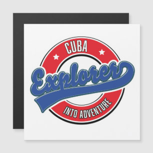 Cuba Entdecker in Abenteuer Logo Magnetkarte