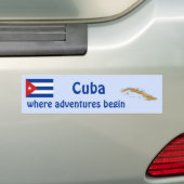 Cuba Flag and Map Autoaufkleber (Auf Auto)