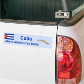 Cuba Flag and Map Autoaufkleber (Auf Lkw)