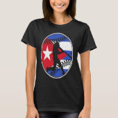Cuba Flag Baseball Hitter Cuban Flag T-Shirt (Vorderseite)