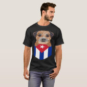 Cuba Flag Border Terrier Dog In Pocket T-Shirt (Vorne ganz)
