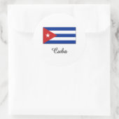Cuba Flag Design Runder Aufkleber (Tasche)