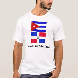 Cuba_flag, DominicanR_flag, Dominikaner und T-Shirt