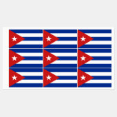 Cuba Flag Etiketten (Blatt)