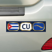 Cuba Flag Map Code Autoaufkleber (Auf Auto)
