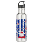 Cuba Flag Patriotic Edelstahlflasche (Vorderseite)