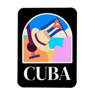 Cuba Flag Salsa Vintag Magnet