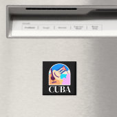 Cuba Flag Salsa Vintag Magnet (In Situ (Geschirrspüler))