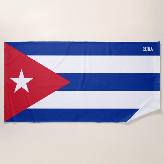 Cuba Flag Splendid Patriotic Strandtuch (Vorderseite)