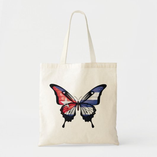 Cuba Frack Butterfly Flag Sticker Tragetasche (Vorne)