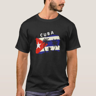 Cuba Frosch im störenden Stil Präsentieren Design  T-Shirt