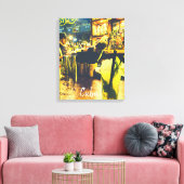 Cuba funky Mojito Bar travel print Leinwanddruck (Insitu (Wohnzimmer))