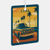 Cuba für benutzerdefinierten Text Ornament Aus Metall (Vorderseite Rechts)