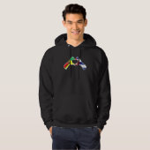 Cuba Guyana Flag Cuban Guyanese Heart Hoodie (Vorne ganz)