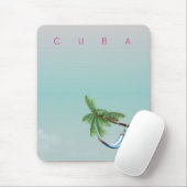 Cuba Hammock Vintager Urlaubstext. Mousepad (Mit Mouse)