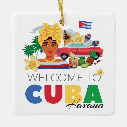 Cuba Havana Keramikornament (Vorderseite)