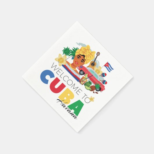 Cuba Havana Serviette (Ecke)