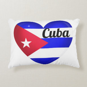 Cuba Heart Flag Dekokissen
