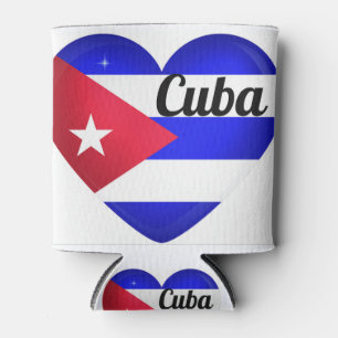 Cuba Heart Flag Dosenkühler