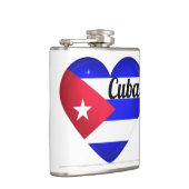 Cuba Heart Flag Flachmann (Rechts)