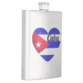 Cuba Heart Flag Flachmann (Rechts)