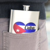 Cuba Heart Flag Flachmann (Beispiel)