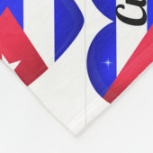 Cuba Heart Flag Fleecedecke (Ecke)