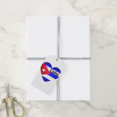 Cuba Heart Flag Geschenkanhänger (Mit Garn)