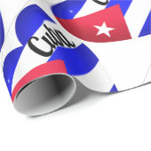 Cuba Heart Flag Geschenkpapier (Rolleneckpunkt)