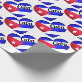 Cuba Heart Flag Geschenkpapier (Ecke)