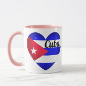 Cuba Heart Flag Tasse (Links)