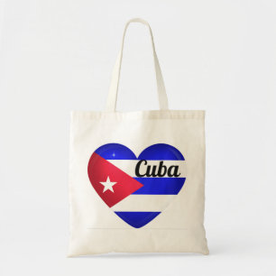 Cuba Heart Flag Tragetasche