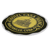 Cuba Hotel, bearbeiten Text Cutting Board Schneidebrett (Ecke)
