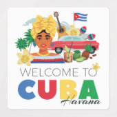 Cuba Illustration Etiketten (Design 2)