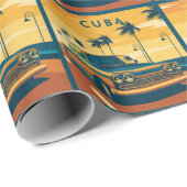 Cuba Illustration Geschenkpapier (Rolleneckpunkt)