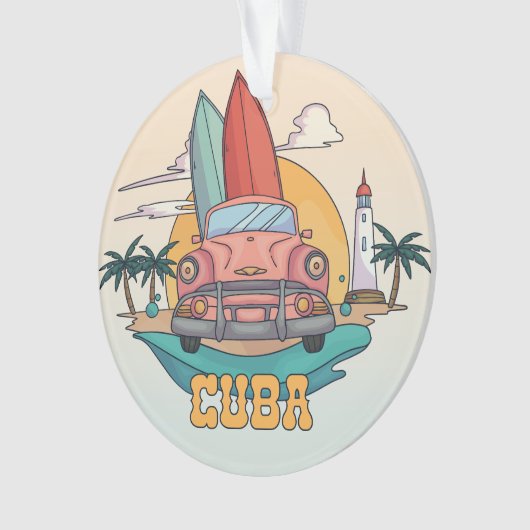 Cuba Illustration Ornament (Vorderseite)