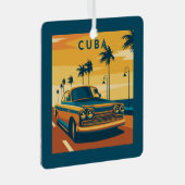 Cuba Illustration Ornament Aus Metall (Vorderseite Rechts)