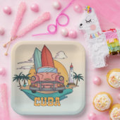 Cuba Illustration Pappteller (Party)