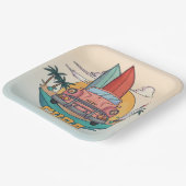 Cuba Illustration Pappteller (Gewinkelt)