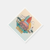 Cuba Illustration Serviette (Ecke)