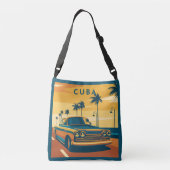 Cuba Illustration Tragetaschen Mit Langen Trägern (Rückseite)
