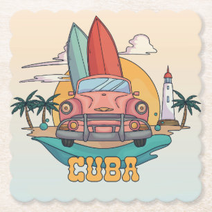 Cuba Illustration Untersetzer