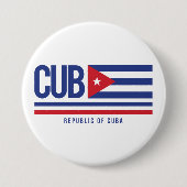 Cuba ISO Code Alpha 3 Design Button (Vorderseite)
