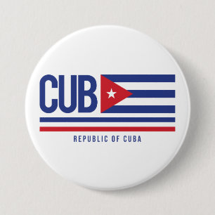 Cuba ISO Code Alpha 3 Design Button